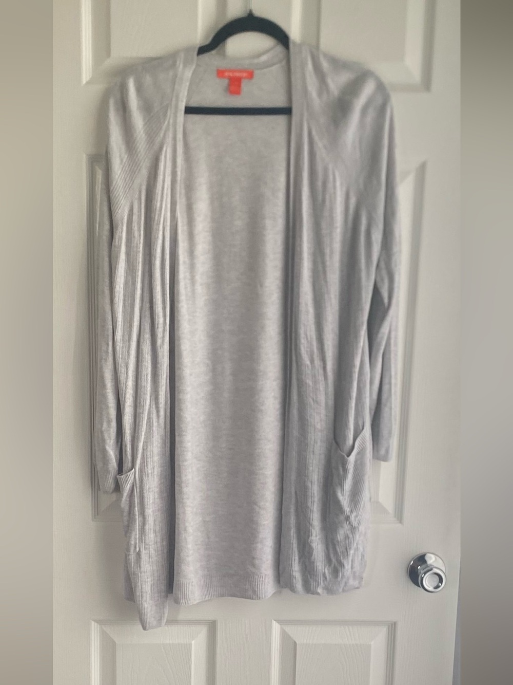 Joe Fresh Light Gray Open Cardigan with Pockets